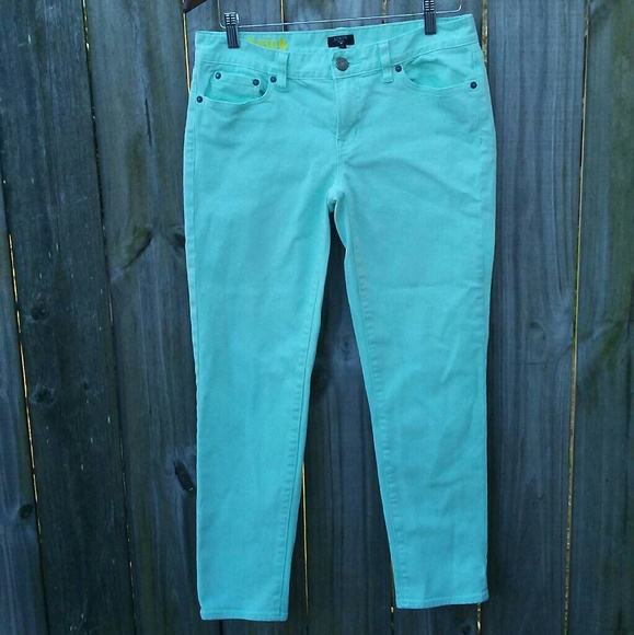 J. Crew Denim - JCrew toothpick jeans-size29 mint green
